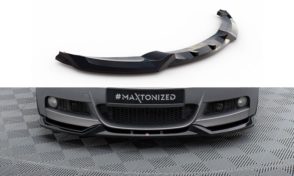 Frontlippe V.1 passend für BMW 1er M-Paket E82 schwarz Hochglanz