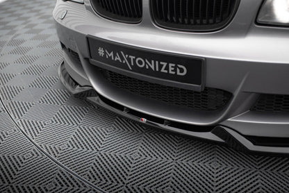 Frontlippe V.1 passend für BMW 1er M-Paket E82 schwarz Hochglanz