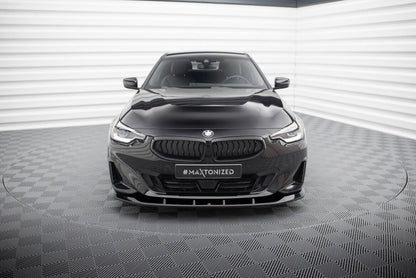 Frontlippe V.1 passend für BMW 2 Coupe G42 schwarz Hochglanz