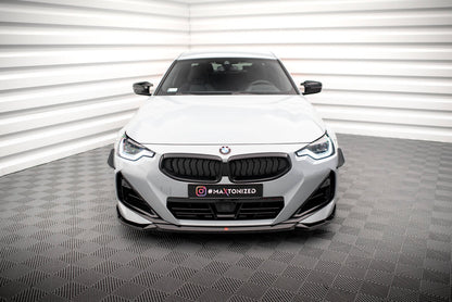 Frontlippe V.1 passend für BMW 2 Coupe M-Paket / M240i G42 schwarz Hochglanz