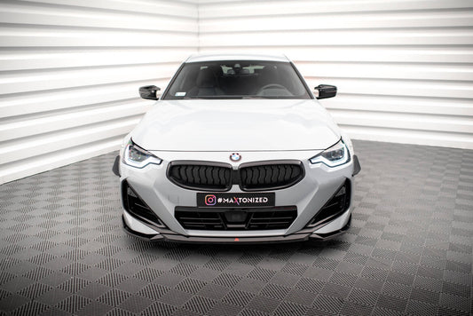 Frontlippe V.1 passend für BMW 2 Coupe M-Paket / M240i G42 schwarz Hochglanz