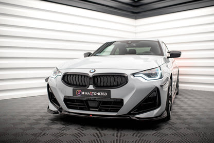 Frontlippe V.1 passend für BMW 2 Coupe M-Paket / M240i G42 schwarz Hochglanz