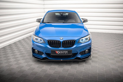 Frontlippe V.1 passend für BMW 2 M-Paket F22 schwarz Hochglanz