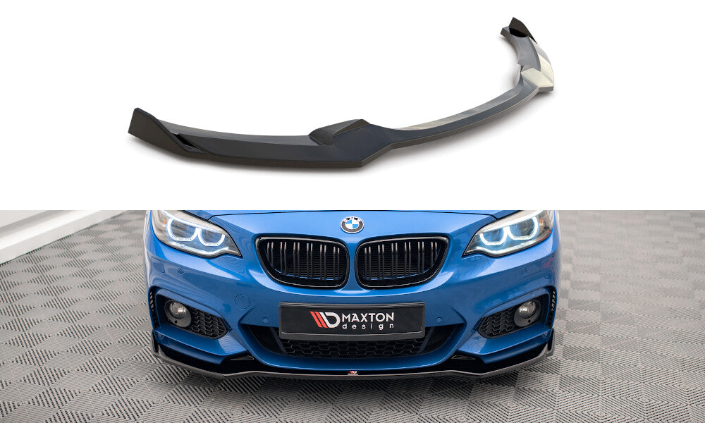 Frontlippe V.1 passend für BMW 2 M-Paket F22 schwarz Hochglanz