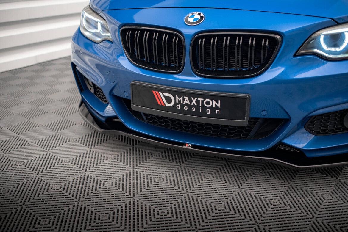 Frontlippe V.1 passend für BMW 2 M-Paket F22 schwarz Hochglanz