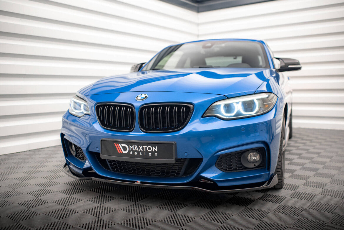 Frontlippe V.1 passend für BMW 2 M-Paket F22 schwarz Hochglanz