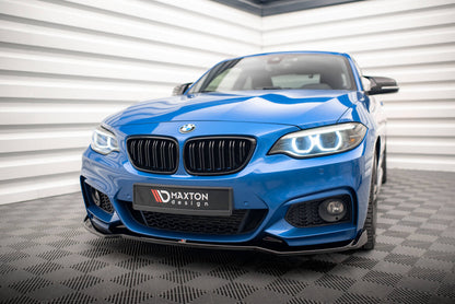 Frontlippe V.1 passend für BMW 2 M-Paket F22 schwarz Hochglanz