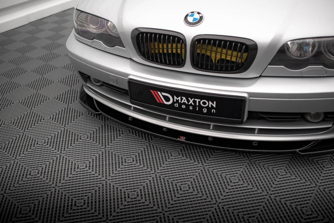 Frontlippe V.1 passend für BMW 3er Coupe E46 schwarz Hochglanz