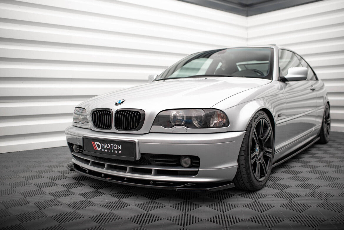 Frontlippe V.1 passend für BMW 3er Coupe E46 schwarz Hochglanz