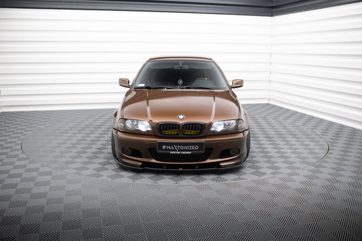 Frontlippe V.1 passend für BMW 3er E46 M Paket Coupe schwarz Hochglanz