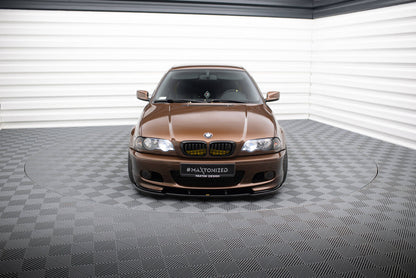 Frontlippe V.1 passend für BMW 3er E46 M Paket Coupe schwarz Hochglanz