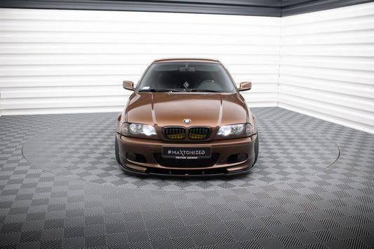 Frontlippe V.1 passend für BMW 3er E46 M Paket Coupe schwarz Hochglanz