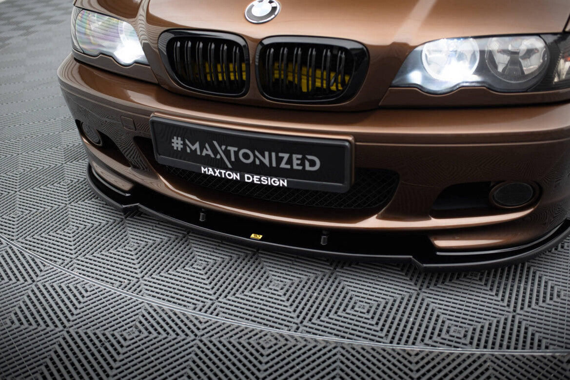 Frontlippe V.1 passend für BMW 3er E46 M Paket Coupe schwarz Hochglanz