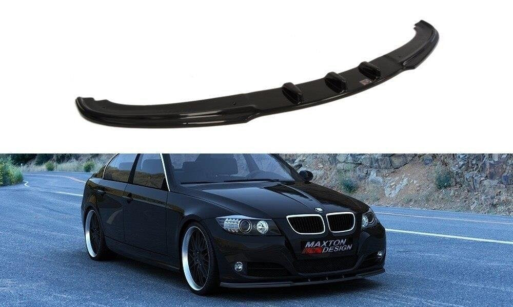 Frontlippe V.1 passend für BMW 3er E90 / E91 FL schwarz Hochglanz