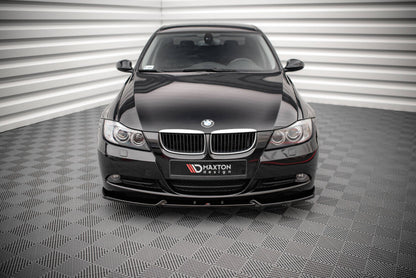 Frontlippe V.1 passend für BMW 3er E90 schwarz Hochglanz