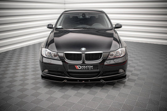 Frontlippe V.1 passend für BMW 3er E90 schwarz Hochglanz