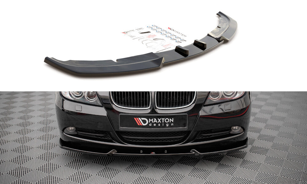 Frontlippe V.1 passend für BMW 3er E90 schwarz Hochglanz
