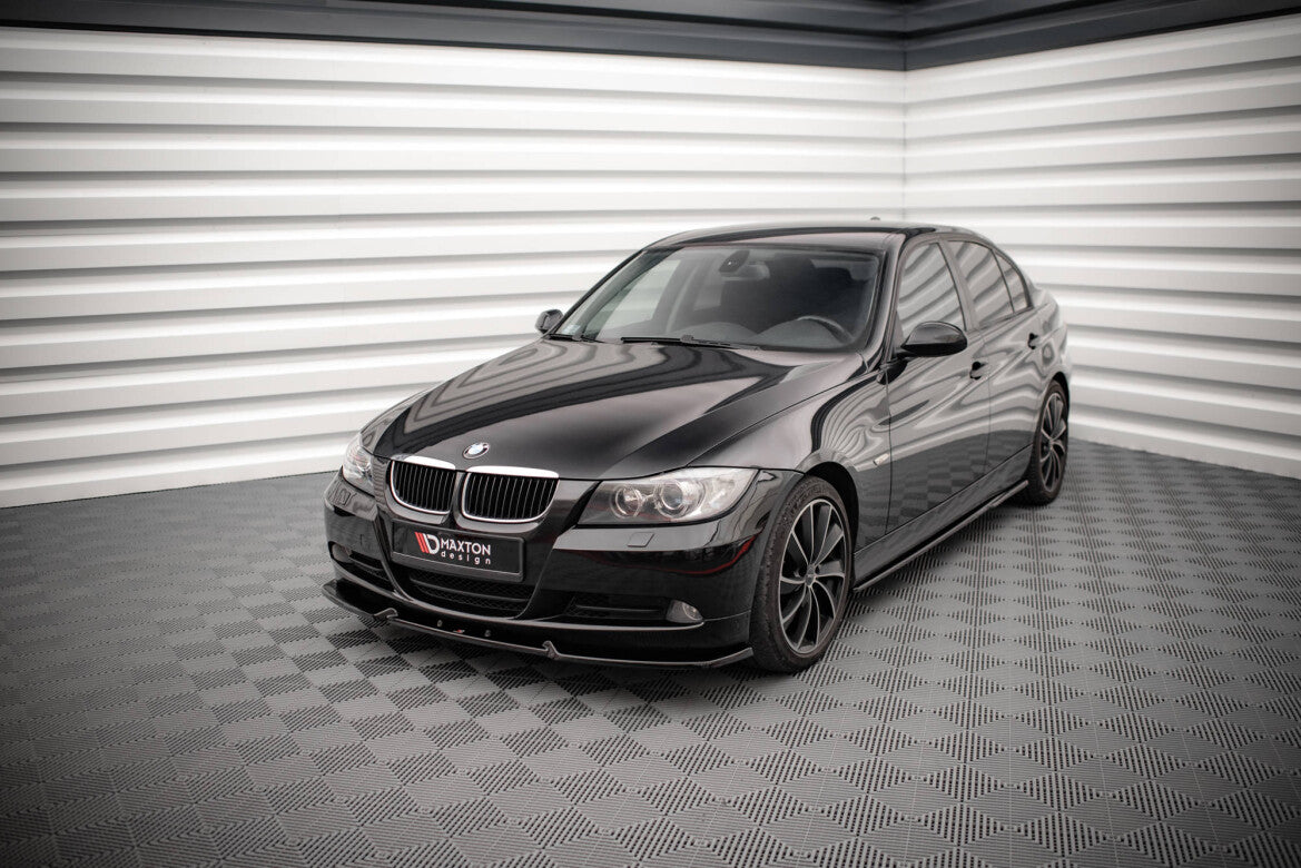 Frontlippe V.1 passend für BMW 3er E90 schwarz Hochglanz