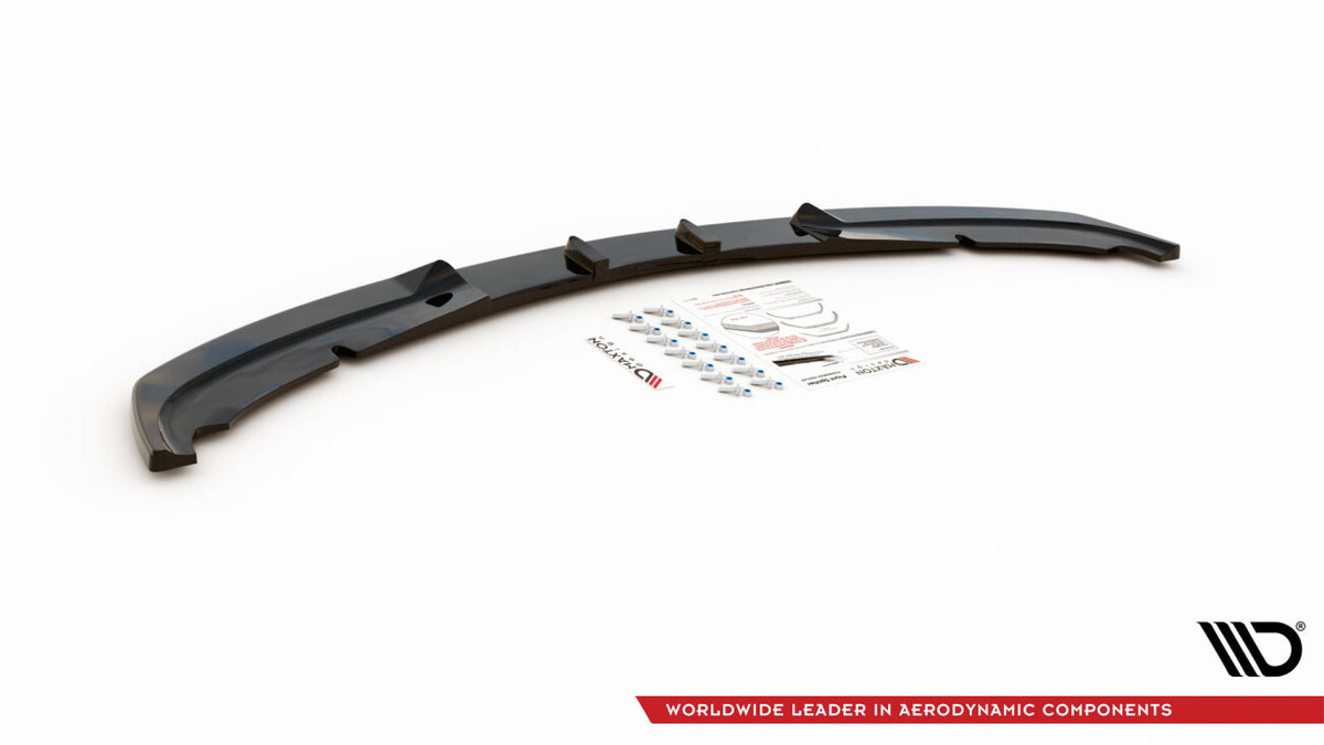 Frontlippe V.1 passend für BMW 3er E90 schwarz Hochglanz