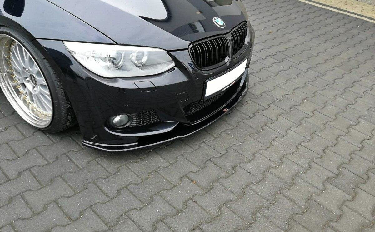 Frontlippe V.1 passend für BMW 3er E92 M Paket FL schwarz Hochglanz