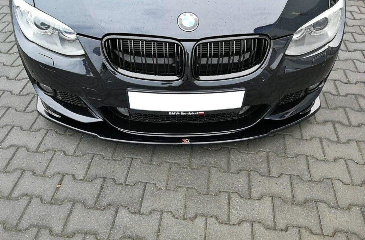 Frontlippe V.1 passend für BMW 3er E92 M Paket FL schwarz Hochglanz
