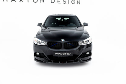 Frontlippe V.1 passend für BMW 3er GT M-Paket F34 schwarz Hochglanz