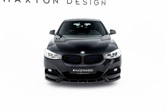 Frontlippe V.1 passend für BMW 3er GT M-Paket F34 schwarz Hochglanz
