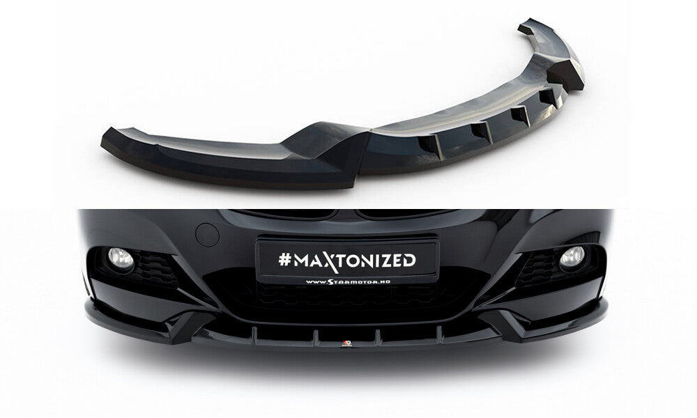 Frontlippe V.1 passend für BMW 3er GT M-Paket F34 schwarz Hochglanz