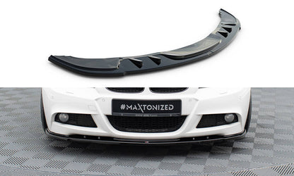 Frontlippe V.1 passend für BMW 3er Limousine / Touring M-Paket E90 / E91 FL schwarz Hochglanz