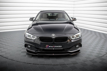 Frontlippe V.1 passend für BMW 4er Coupe / Gran Coupe / Cabrio F32 / F36 / F33 schwarz Hochglanz