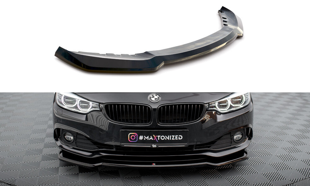 Frontlippe V.1 passend für BMW 4er Coupe / Gran Coupe / Cabrio F32 / F36 / F33 schwarz Hochglanz