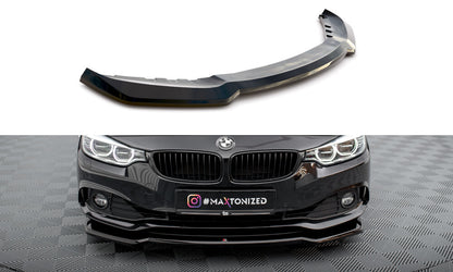 Frontlippe V.1 passend für BMW 4er Coupe / Gran Coupe / Cabrio F32 / F36 / F33 schwarz Hochglanz