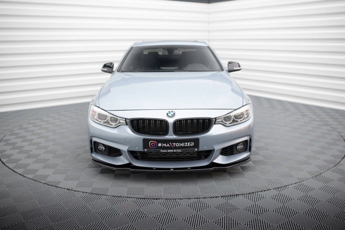 Frontlippe V.1 passend für BMW 4er Coupe / Gran Coupe / Cabrio M-Paket F32 / F36 / F33 schwarz Hochglanz
