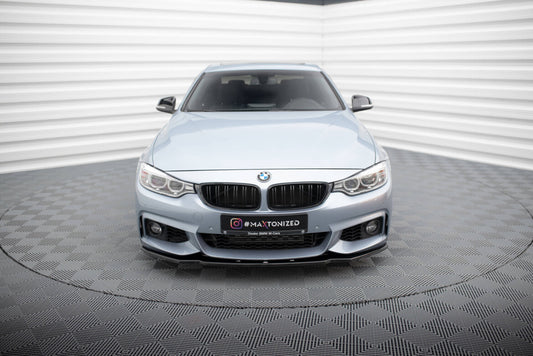 Frontlippe V.1 passend für BMW 4er Coupe / Gran Coupe / Cabrio M-Paket F32 / F36 / F33 schwarz Hochglanz