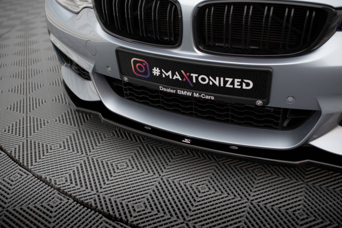 Frontlippe V.1 passend für BMW 4er Coupe / Gran Coupe / Cabrio M-Paket F32 / F36 / F33 schwarz Hochglanz