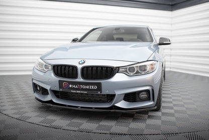 Frontlippe V.1 passend für BMW 4er Coupe / Gran Coupe / Cabrio M-Paket F32 / F36 / F33 schwarz Hochglanz
