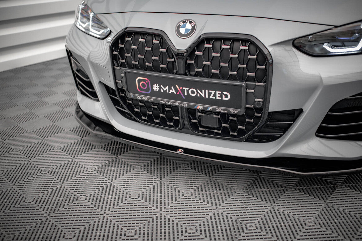Frontlippe V.1 passend für BMW 4er / i4 Gran Coupe M-Paket / M440i G26 schwarz Hochglanz