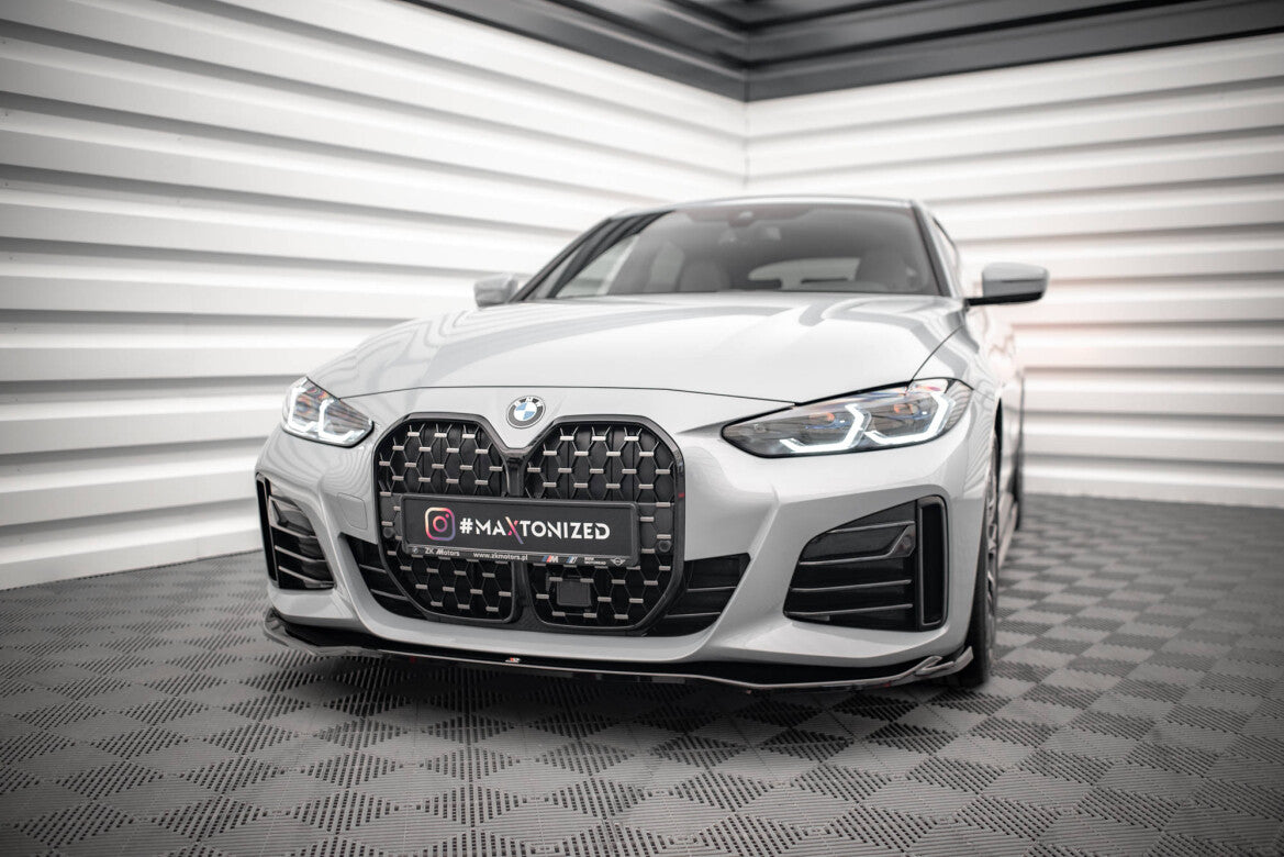 Frontlippe V.1 passend für BMW 4er / i4 Gran Coupe M-Paket / M440i G26 schwarz Hochglanz