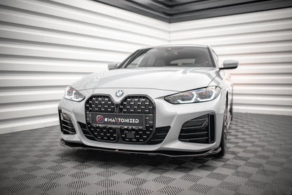 Frontlippe V.1 passend für BMW 4er / i4 Gran Coupe M-Paket / M440i G26 schwarz Hochglanz