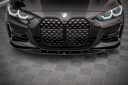 Frontlippe V.1 passend für BMW 4er M-Paket / M440i G22 / G23 / G22 FL / G23 FL schwarz Hochglanz