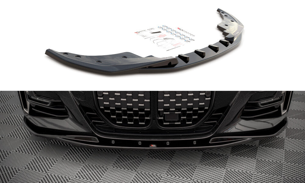 Frontlippe V.1 passend für BMW 4er M-Paket / M440i G22 / G23 / G22 FL / G23 FL schwarz Hochglanz