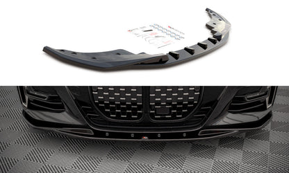 Frontlippe V.1 passend für BMW 4er M-Paket / M440i G22 / G23 / G22 FL / G23 FL schwarz Hochglanz