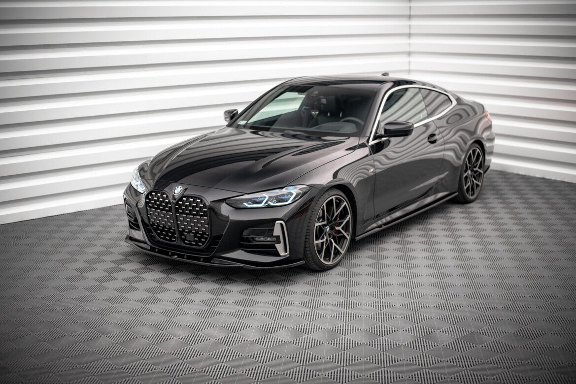 Frontlippe V.1 passend für BMW 4er M-Paket / M440i G22 / G23 / G22 FL / G23 FL schwarz Hochglanz