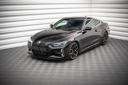 Frontlippe V.1 passend für BMW 4er M-Paket / M440i G22 / G23 / G22 FL / G23 FL schwarz Hochglanz