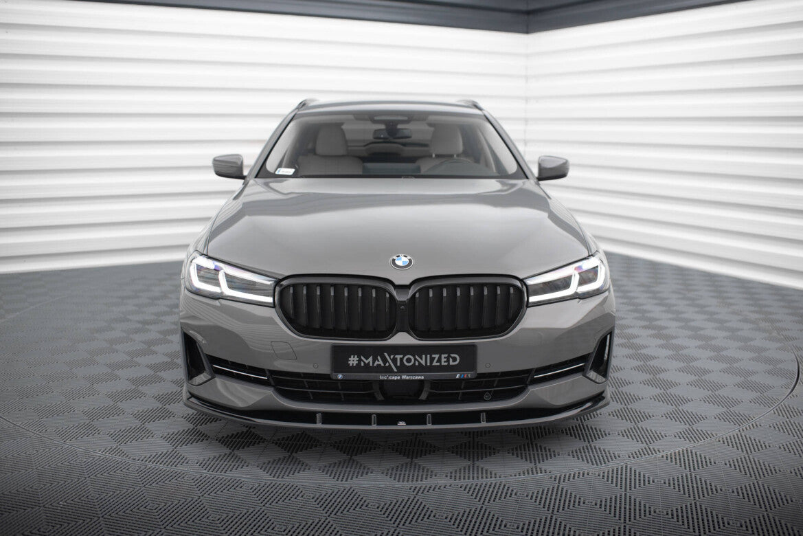 Frontlippe V.1 passend für BMW 5er G30 / G31 FL schwarz Hochglanz