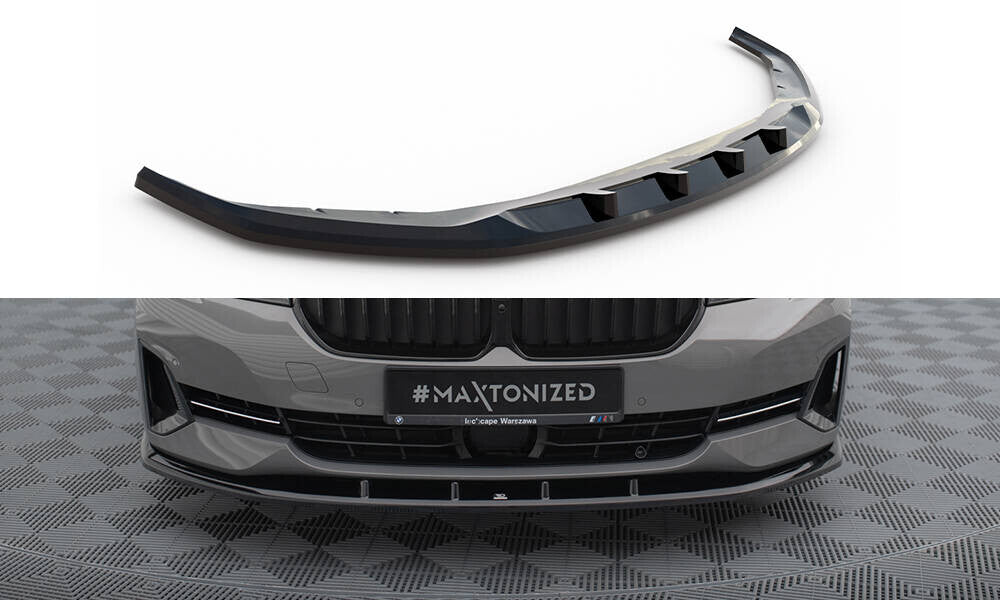Frontlippe V.1 passend für BMW 5er G30 / G31 FL schwarz Hochglanz