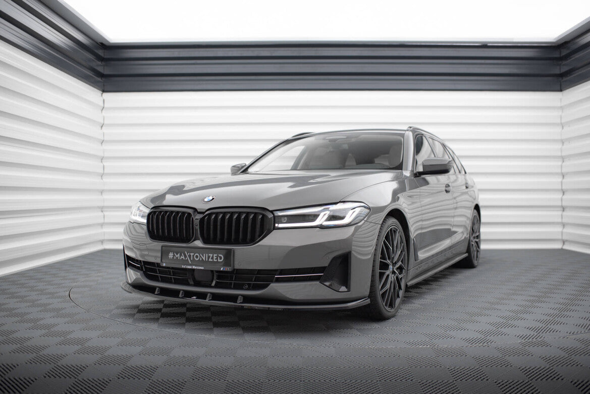 Frontlippe V.1 passend für BMW 5er G30 / G31 FL schwarz Hochglanz