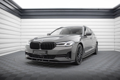 Frontlippe V.1 passend für BMW 5er G30 / G31 FL schwarz Hochglanz