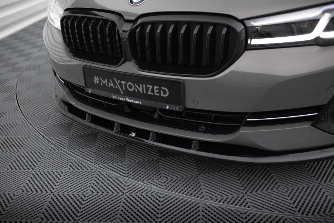 Frontlippe V.1 passend für BMW 5er G30 / G31 FL schwarz Hochglanz