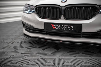 Frontlippe V.1 passend für BMW 5er G30 / G31 schwarz Hochglanz
